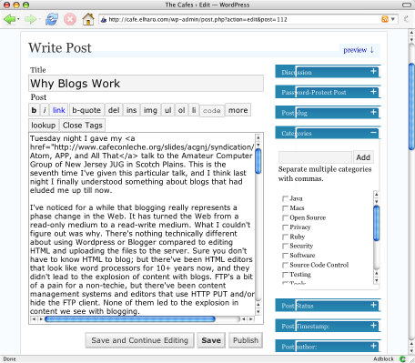 WordPress form