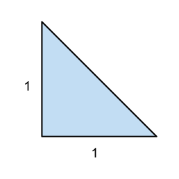 Right Triangle with Sides of Length 1